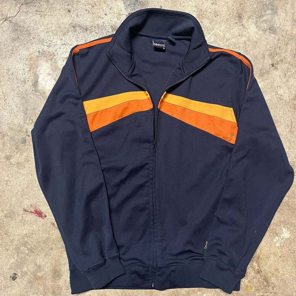 Billabong Viva La Salsa Full-Zip Track Jacket with Crest Graphic